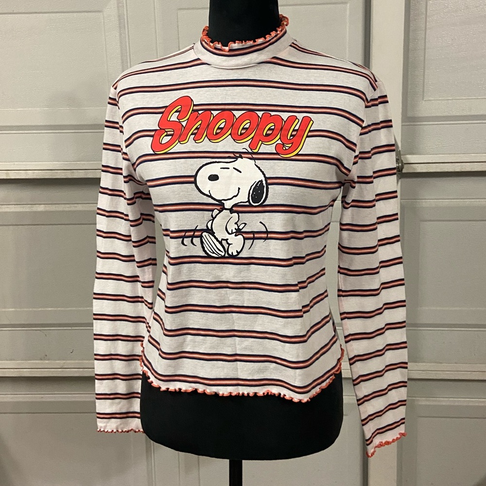 X Love tribe turtle neck long sleeve Snoopy shirt